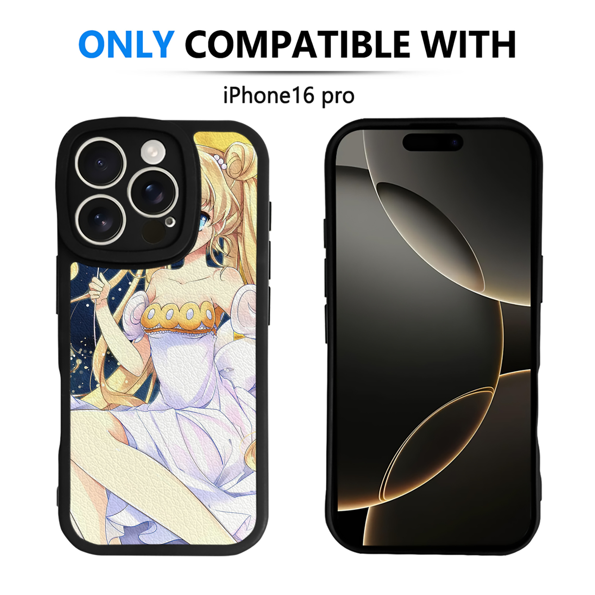 （画像用） 美少女戦士セーラームーン Sailor Moon 【iPhone 16シリーズ対応】シリコンスマホケース（レザー調） 材質：シリコン